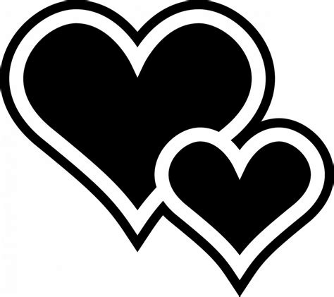 love clipart black and white|heart b&w clip art.